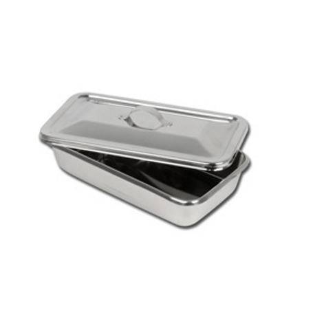 GIMA S/S INSTRUM. TRAY WITH LID - 223X126X45 MM