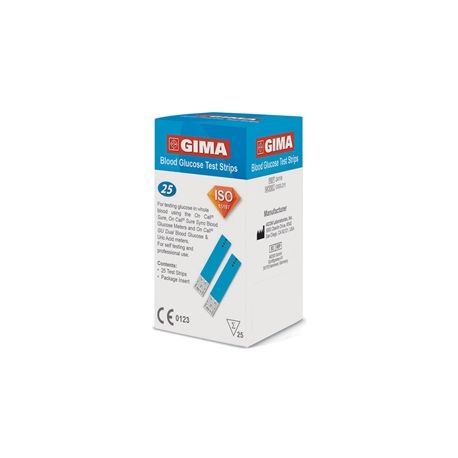 GIMA GLUCOSA TIEN GLUCOMETRO GIMA (25 TIRAS)