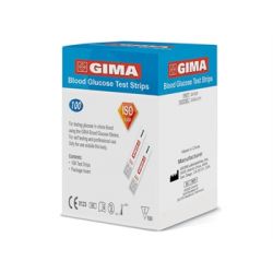 GIMA GLUCOSA TIES FOR GLUCOMETRO GIMA (100 TIRAS)