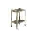 MORETTI TWO FLOOR STAINLESS STEEL TROLLEY CM70X50X8OH