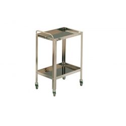 MORETTI STAINLESS STEEL TROLLEY WITH TWO SHELVES CM60X40X8OH