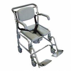 INTERMED SHOWER AND COMFORTABLE FOLDING CHAIR WITH WHEELS - AB-92