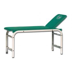 GIMA KING EXAMINATION COUCH WITH HOLE - WHITE - GREEN