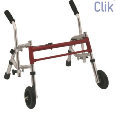 MORETTI MORETTI FOLDING WALKER WITH 2 TIPS AND TWO FIXED WHEELS - FOR KIDS