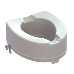 GIMA RAISED TOILET SEAT WITH FIXING SYSTEM - HEIGHT 14 CM
