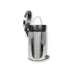 GIMA WASTE BIN 70 L WITH PEDAL - STAINLESS STEEL
