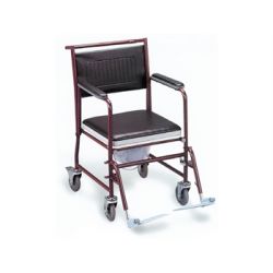 GIMA TOILET WHEELCHAIR WITH CASTORS - PAINTED