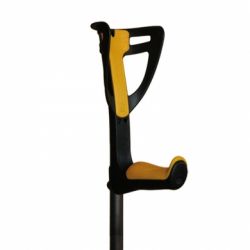 INTERMED CRUTCHES HEIGHT ADJUSTABLE IN ALUMINUM WITH ERGONOMIC HANDLE-MERCURY (DIFFERENT COLORS)