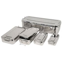 GIMA STAINLESS STEEL BOX - HANDLE - DIFFERENT SIZES