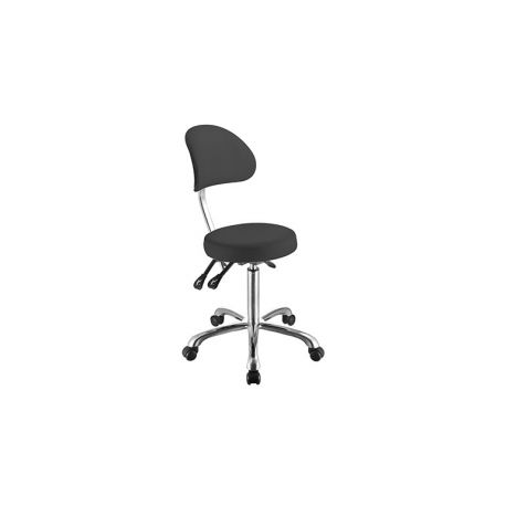 WEELKO ROUND-SHAPED FLAT STOOL WITH BACKREST-COMFORT
