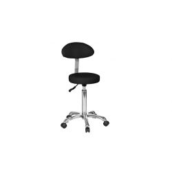 WEELKO ROUND-SHAPED STOOL WITH OVAL BACKREST-FAST+