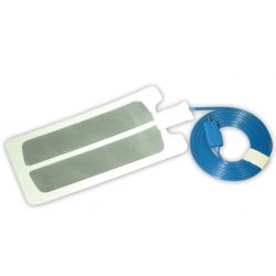 GIMA REM-TYPE BIPARTITE DISPOSABLE PLATES WITH VALLEYLAB-TYPE CABLE, FOR ADULT PATIENTS (25 PCS)