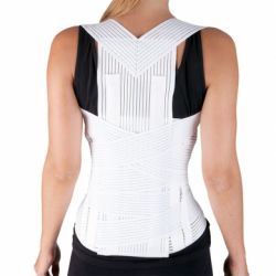 INTERMED OMNIFLEX HIGH BACK LUMBAR CORSET WITH STRAPS AND MOLDABLE SLATS - VARIOUS SIZES