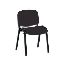 GIMA  ISO VISITOR CHAIR - LEATHERETTE - BLACK