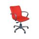 GIMA ELITE LOW-BACKED CHAIR - FABRIC - RED