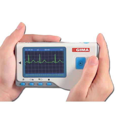 GIMA ECG CARDIO BLUETOOTH WITH SOFTWARE - 3 DERIVATIONS AND 17 ANALYSIS