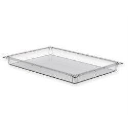 GIMA TRANSPARENT PLASTIC CART FOR ISO - 60X40X50CM - STÄNGD