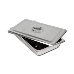 GIMA S/S INSTRUMENTS TRAY WITH LID - DIFFERENT DIMENSIONS