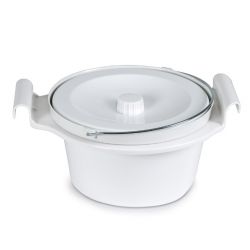 MORETTI BUCKET WITH LID AND HANDLE FOR TOILET CHAIR RP762